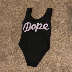 Full piece “Dope” swimsuit
